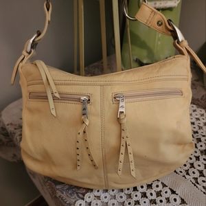 Stone Mountain Yellow Leather Crossbody Bag